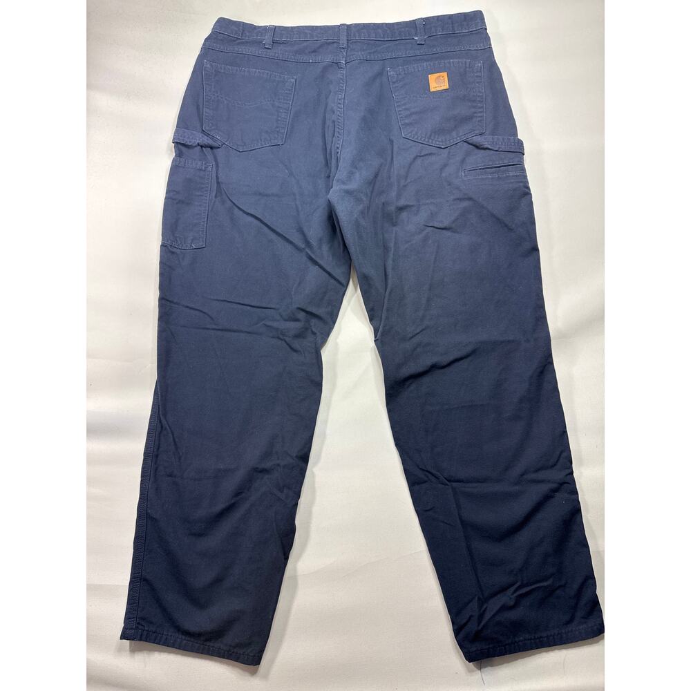 Carhartt Men's Loose Original Fit Navy Blue Pants - Size 42x32 (40x31) - Picture 3 of 5